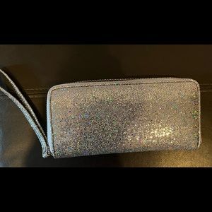Iridescent/ holographic clutch purse / wristlet